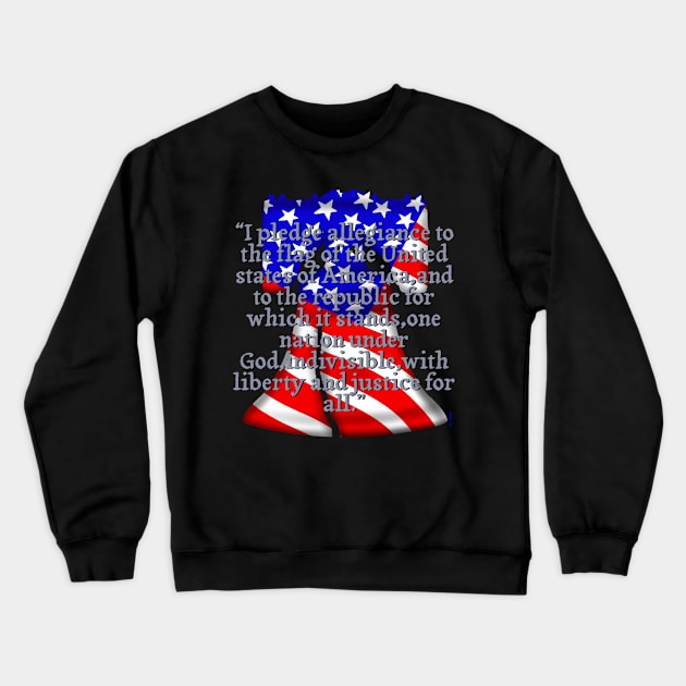 The pledge of allegiance Crewneck Sweatshirt by Chillateez 